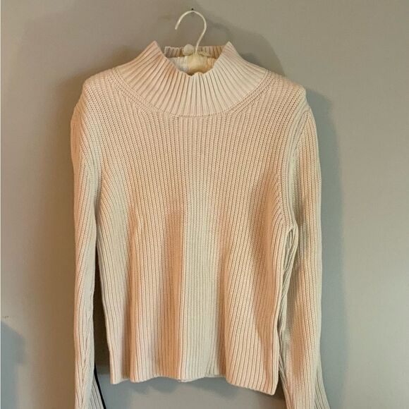 FRENCH CONNECTION Mozart Cotton Mock Neck Relaxed fit Sweater Size Medium NWT - Picture 11 of 14